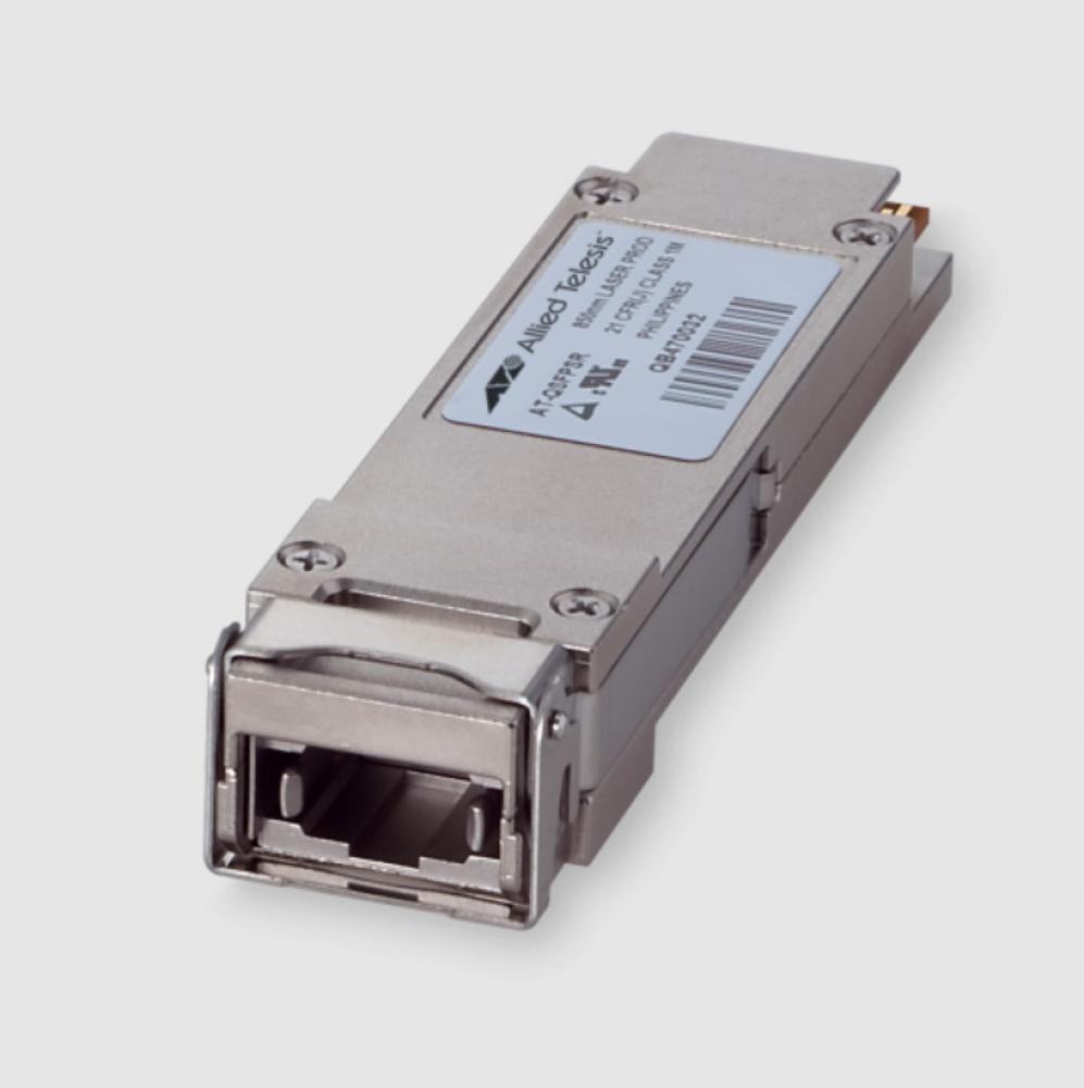 Allied Telesis AT-QSFPSR4 40G QSFP+ SR4 Multi-Mode Optical Transceiver Module (850nm, MPO-12)