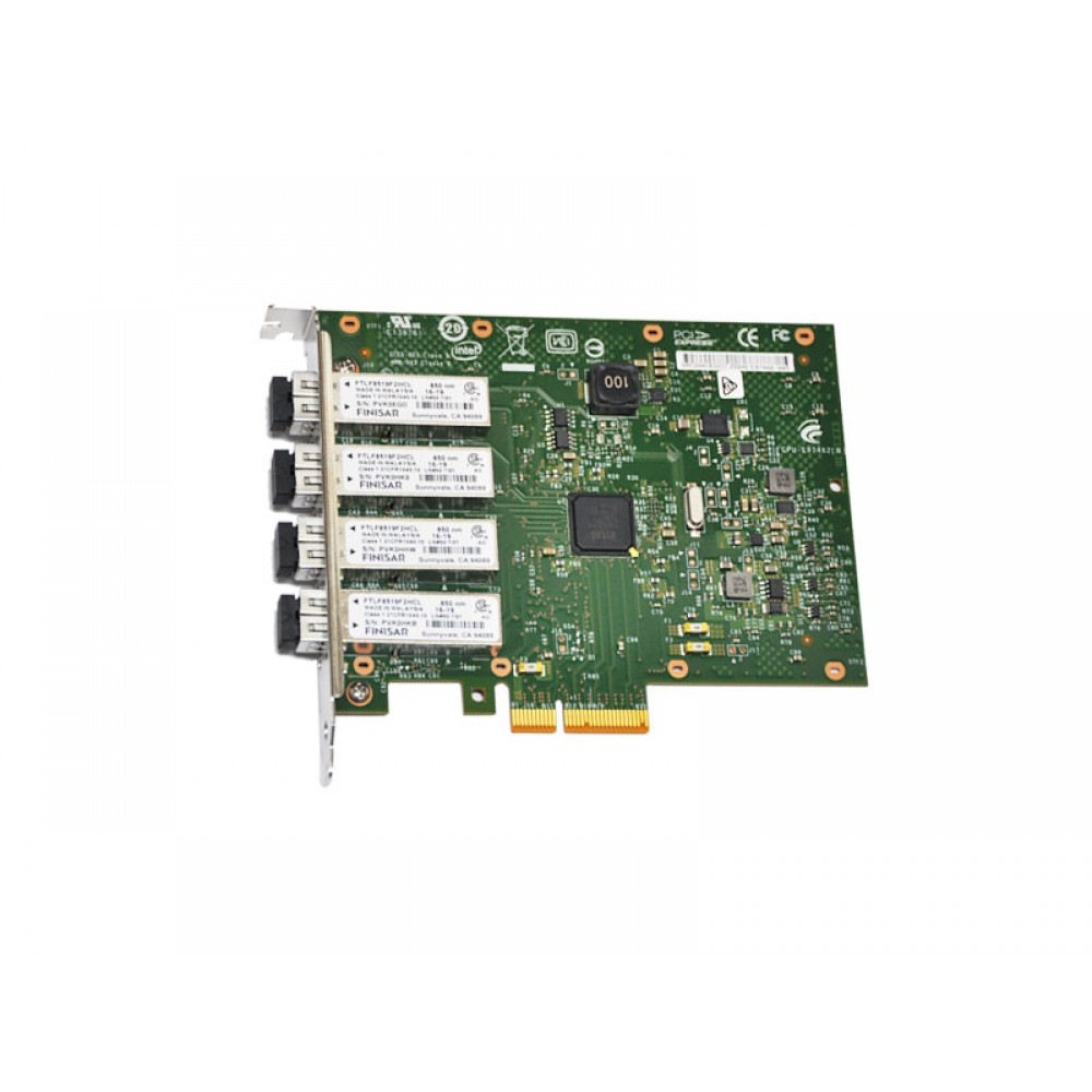 Intel I340-F4 Quad Gigabit LC SX Multi-Mode Fiber PCIe Server Network Adapter (82580 Chip)