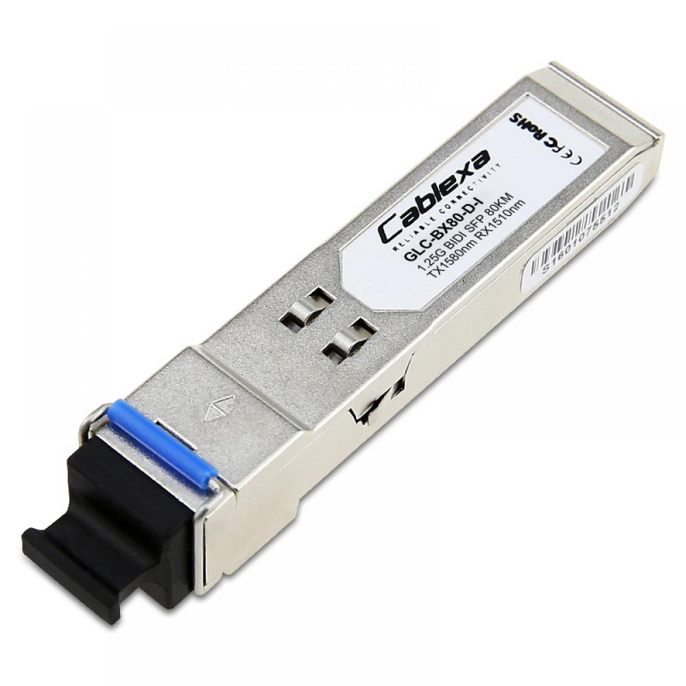 Compatible GLC-BX80-D-I 1000BASE-BX80-D BiDi DOM Single Fiber SFP Transceiver