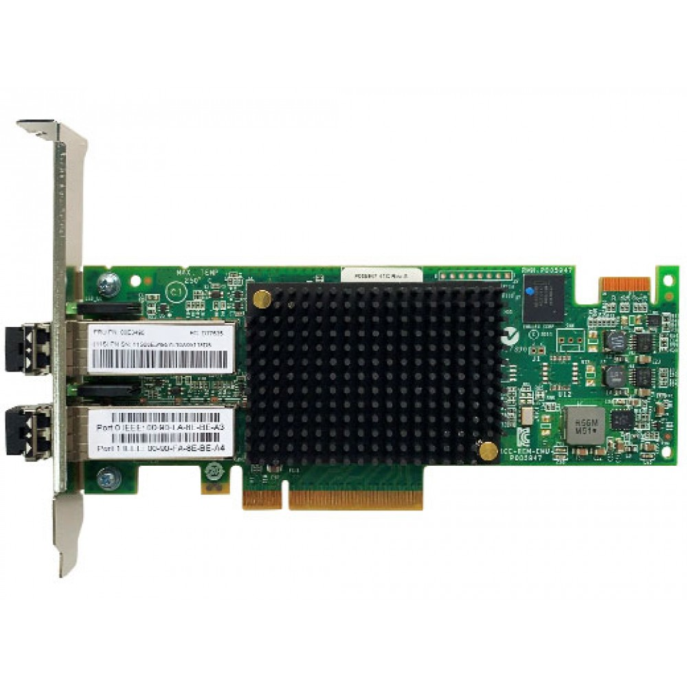 IBM 74Y2221 (FRU 00E9226 / 00E3496) Emulex LPe16002 Dual-Port 16Gb Fibre Channel HBA PCIe3.0 x8 Full Datasheet