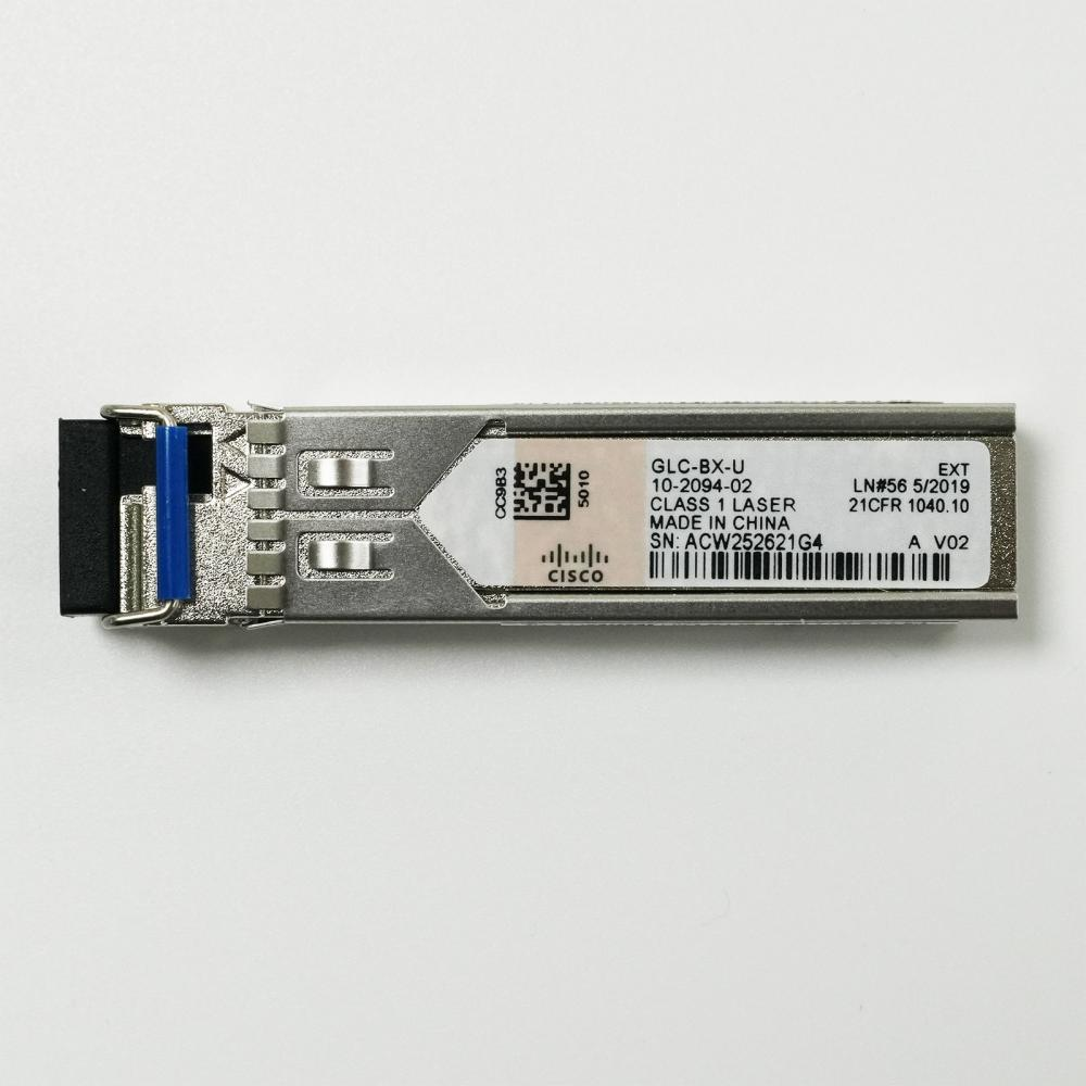 Cisco GLC-BX-U 1000BASE-BX10-U BiDi Single-Fiber SFP Transceiver