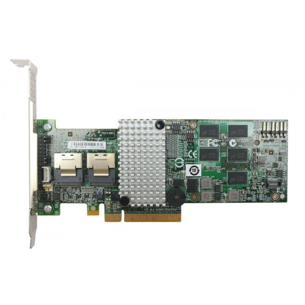 Broadcom LSI 9260‑8i PCIe2.0 MegaRAID RAID‑Mode Controller (Flashable to IT‑Mode HBA)