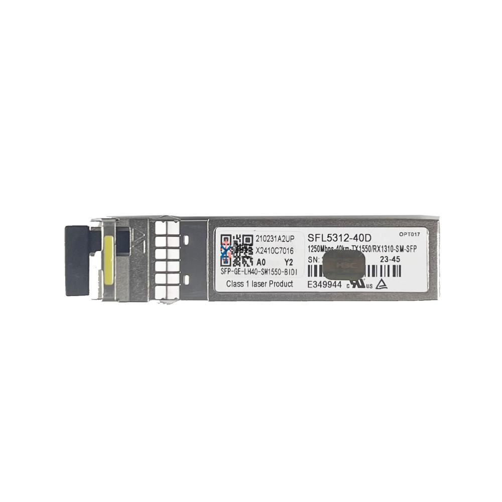 H3C SFP-GE-LH40-SM1550-BIDI (0231A2UP) 1G BiDi SFP TX1550/RX1310 40km Simplex LC Single-Mode Optical Transceiver Full Datasheet