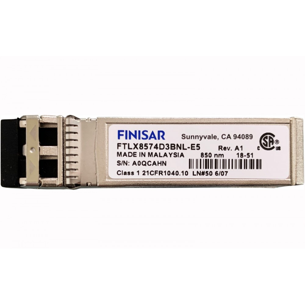 Finisar FTLX8574D3BNL 10GBASE-SR/SW Extended Temperature SFP+ Transceiver