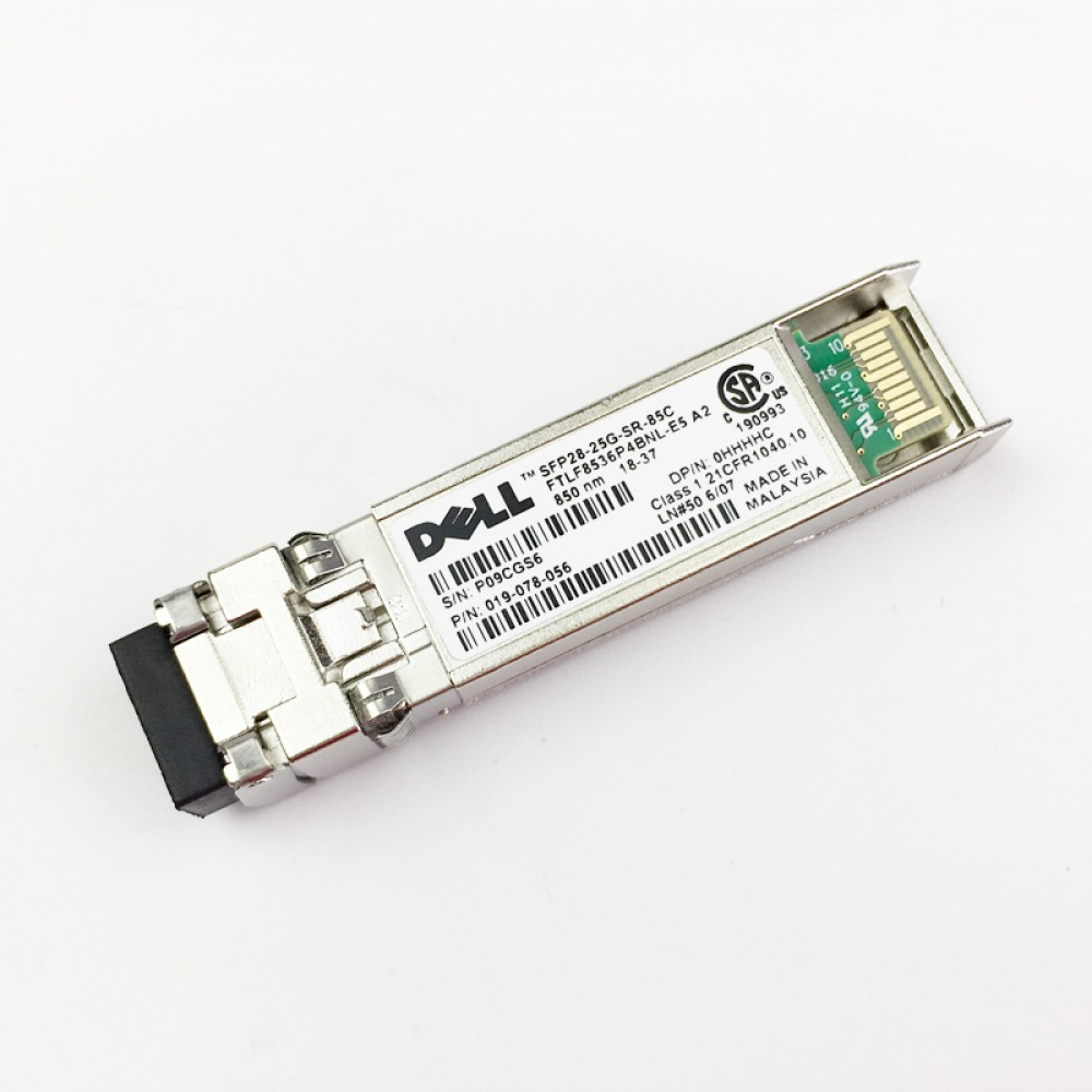 Dell SFP28-25G-SR-85C 0HHHHC FTLF8536P4BNL-E5 25G Multi-Mode SFP28 Transceiver