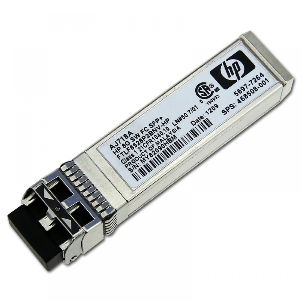 HPE AJ718A 8Gb Shortwave FC SFP+ Transceiver