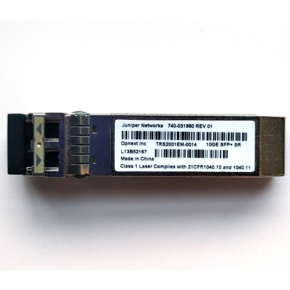 Juniper SFPP-10GE-SR (740-031980) SFP+ 10GBASE-SR Multi-Mode Optical Transceiver Module