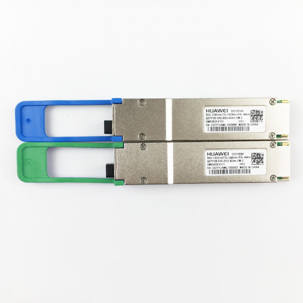 Huawei QSFP28 50G BiDi 40km Single-fiber Single-mode Optical Module PN:02312EVY