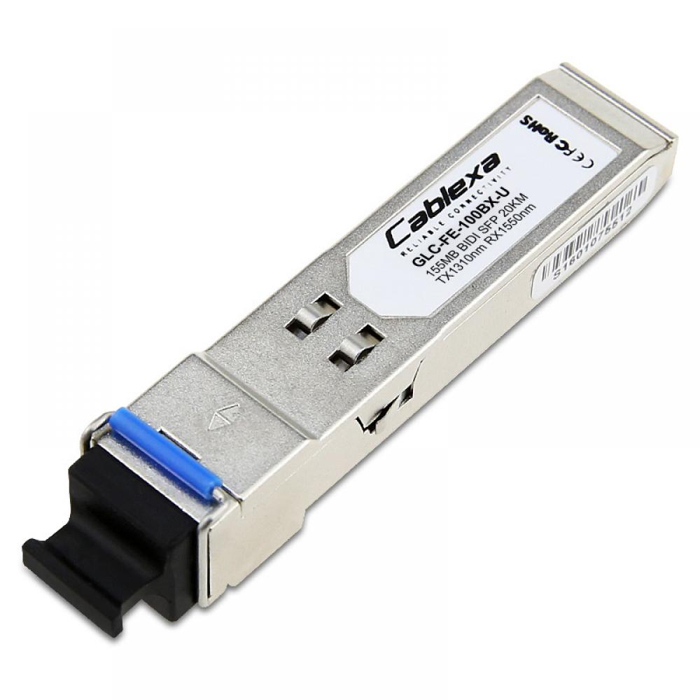 Cisco Compatible GLC-FE-100BX-U 100BASE-BX20-U SFP Module (Cablexa)