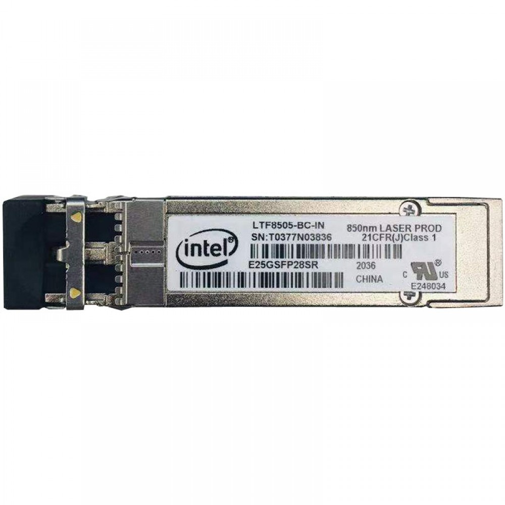 Intel E25GSFP28SR SFP28 10G/25GBASE-SR Commercial Temperature Multi-Mode Optical Transceiver Module