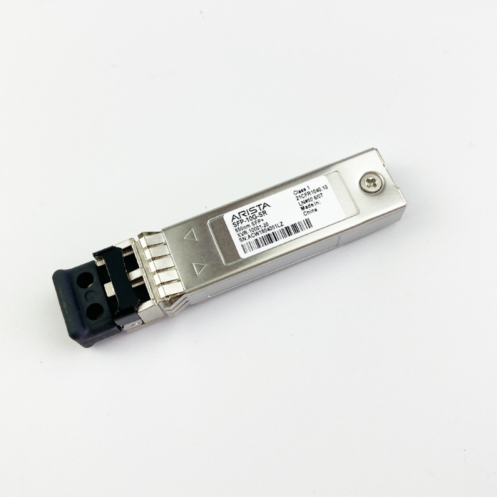 Arista SFP-10G-SR (XVR-10001-20) 10G SFP+ SR Multi-Mode Optical Transceiver Module (850nm, Duplex LC)