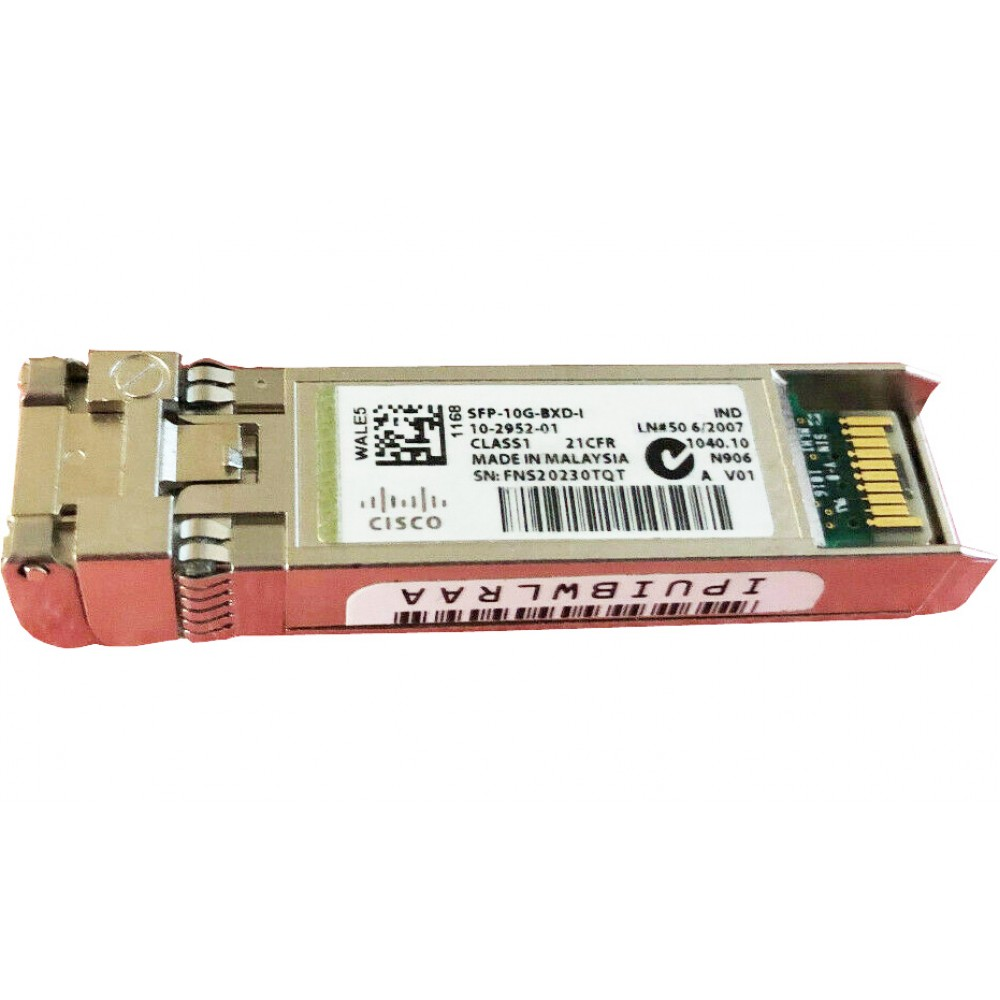 Cisco SFP-10G-BXD-I 10GBASE-BX10-D BIDI Industrial SFP+ Optical Transceiver
