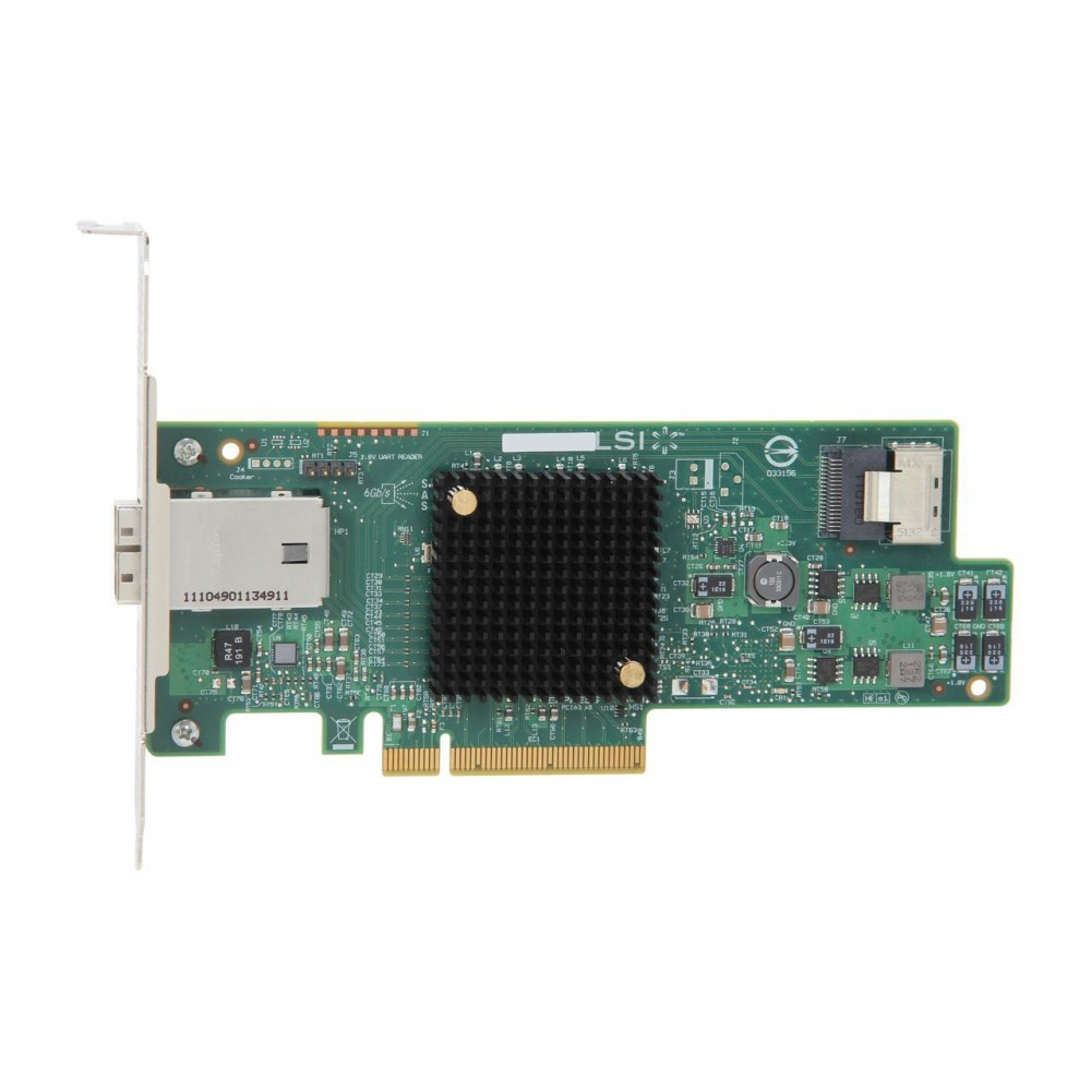 Broadcom LSI 9207‑4i4e PCIe3.0 IT‑Mode Hybrid‑Port SAS Host Bus Adapter