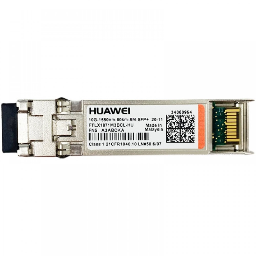 Huawei 10G 80km SFP+ Single-mode Optical Module PN:34060964
