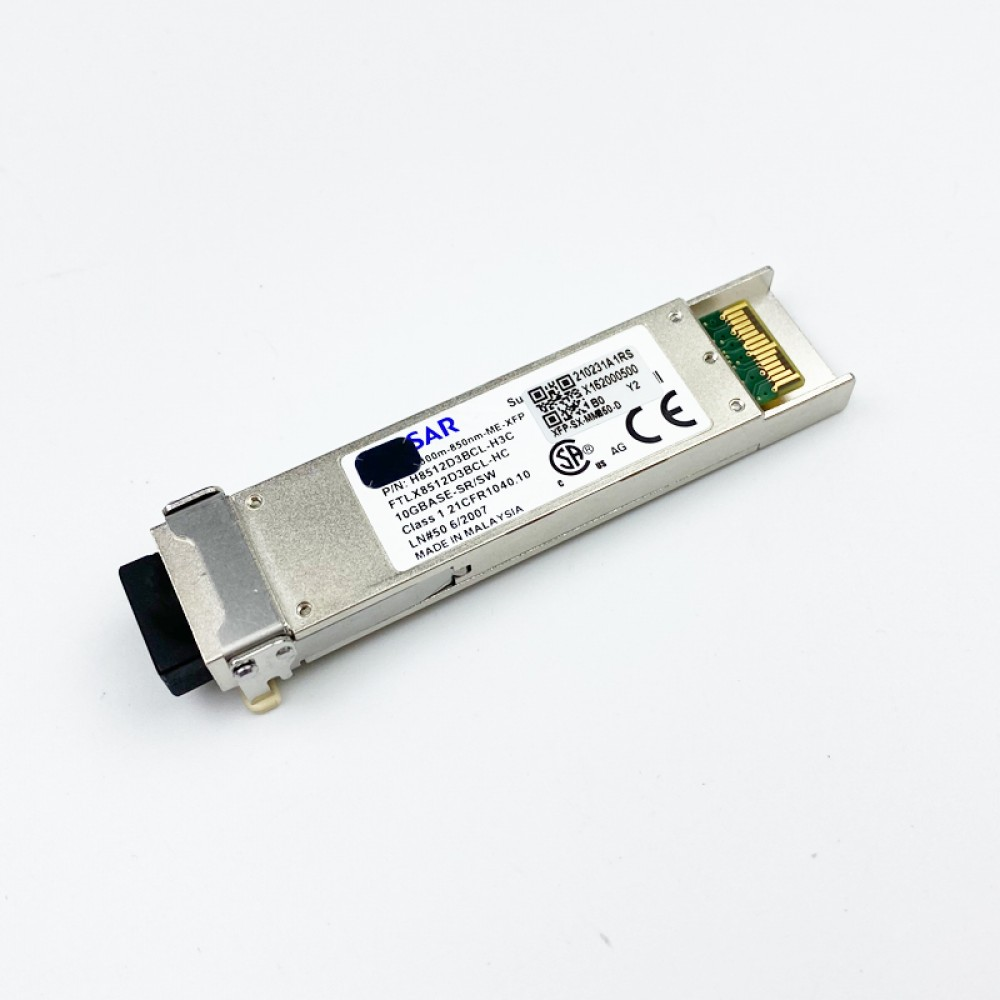 H3C XFP-SX-MM850 10GBASE-SR XFP 850nm 300m DOM LC MMF Transceiver Module Full English Datasheet