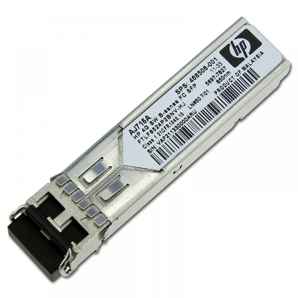 HPE 4GB Short Wave Fibre Channel SFP+ Transceiver（型号 AJ715A / 468506-001）