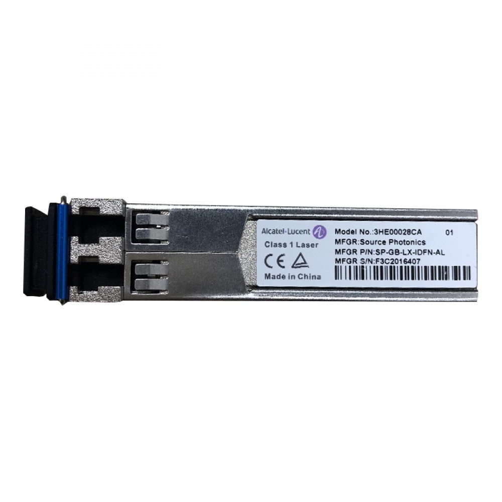 Alcatel-Lucent 3HE00028CA SFP-GIGE-LX-LC 1G Single-Mode Optical Transceiver Module