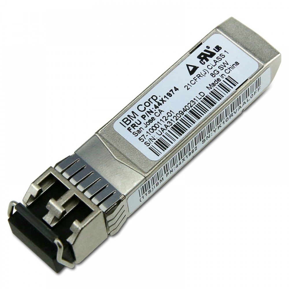 IBM 44X1962 (FRU 44X1970 / 44X1974) 8Gb FC SW SFP+ Fibre Channel Transceiver Full Datasheet