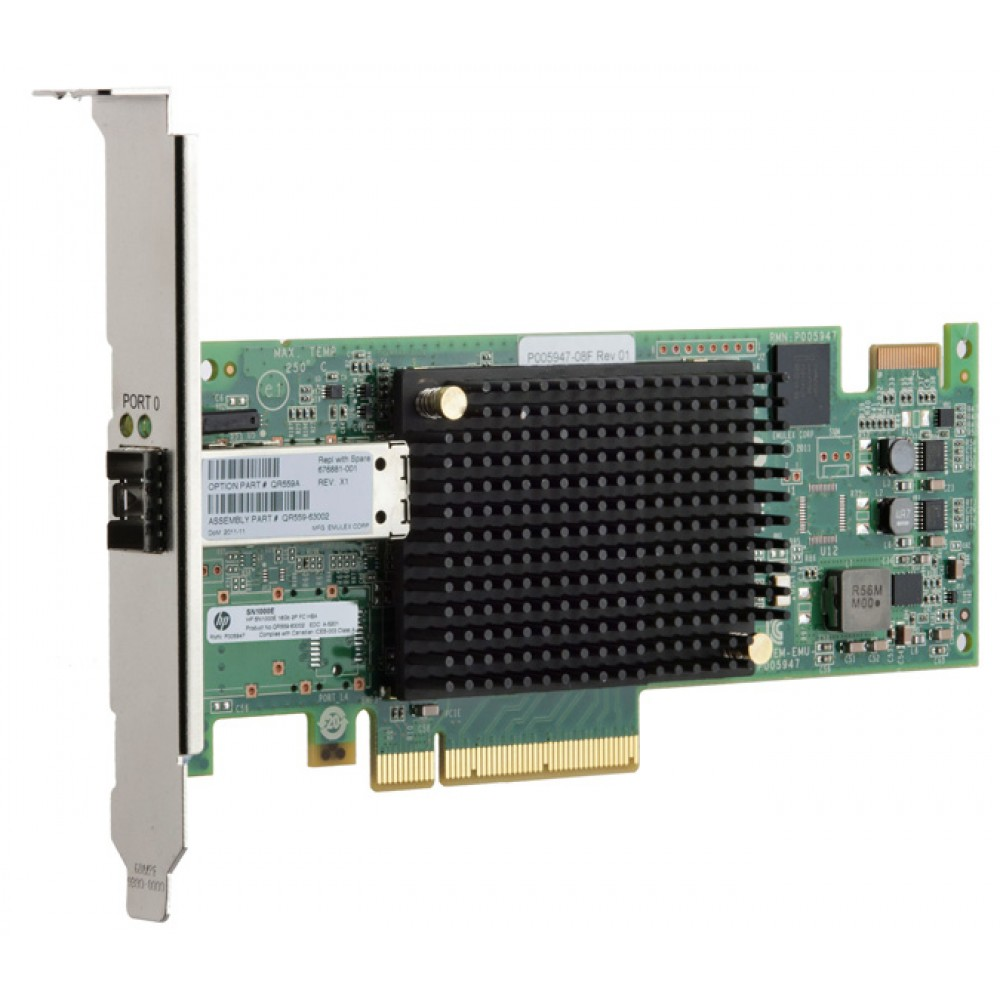 HPE SN1000E 16Gb 1-Port PCIe Fibre Channel Host Bus Adapter (QR558A)