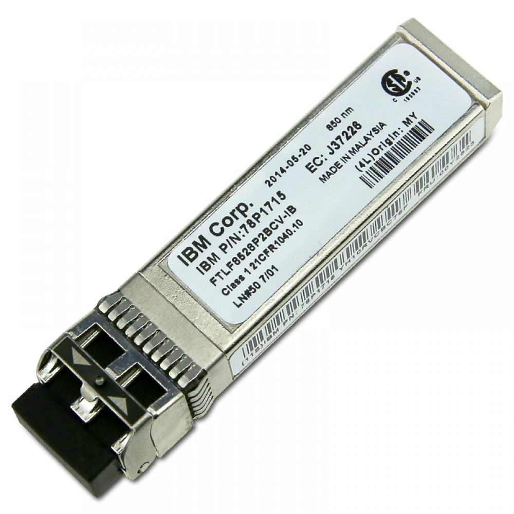 IBM 78P1715 (FRU 00Y2523) 8Gb FC SW SFP+ Fibre Channel Transceiver Pair (2-pack) Full Datasheet