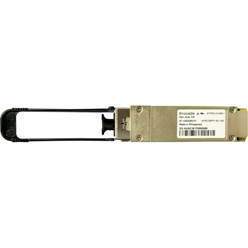 Brocade XBR-000245 4x16G FC QSFP+ SWL Transceiver Module (1-pack)