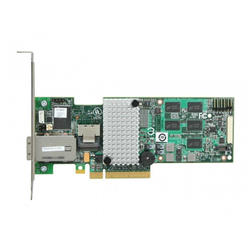 Broadcom LSI 9280‑4i4e PCIe2.0 SAS2108 RAID Controller (Flashable IT HBA, 4i+4e Hybrid Ports)