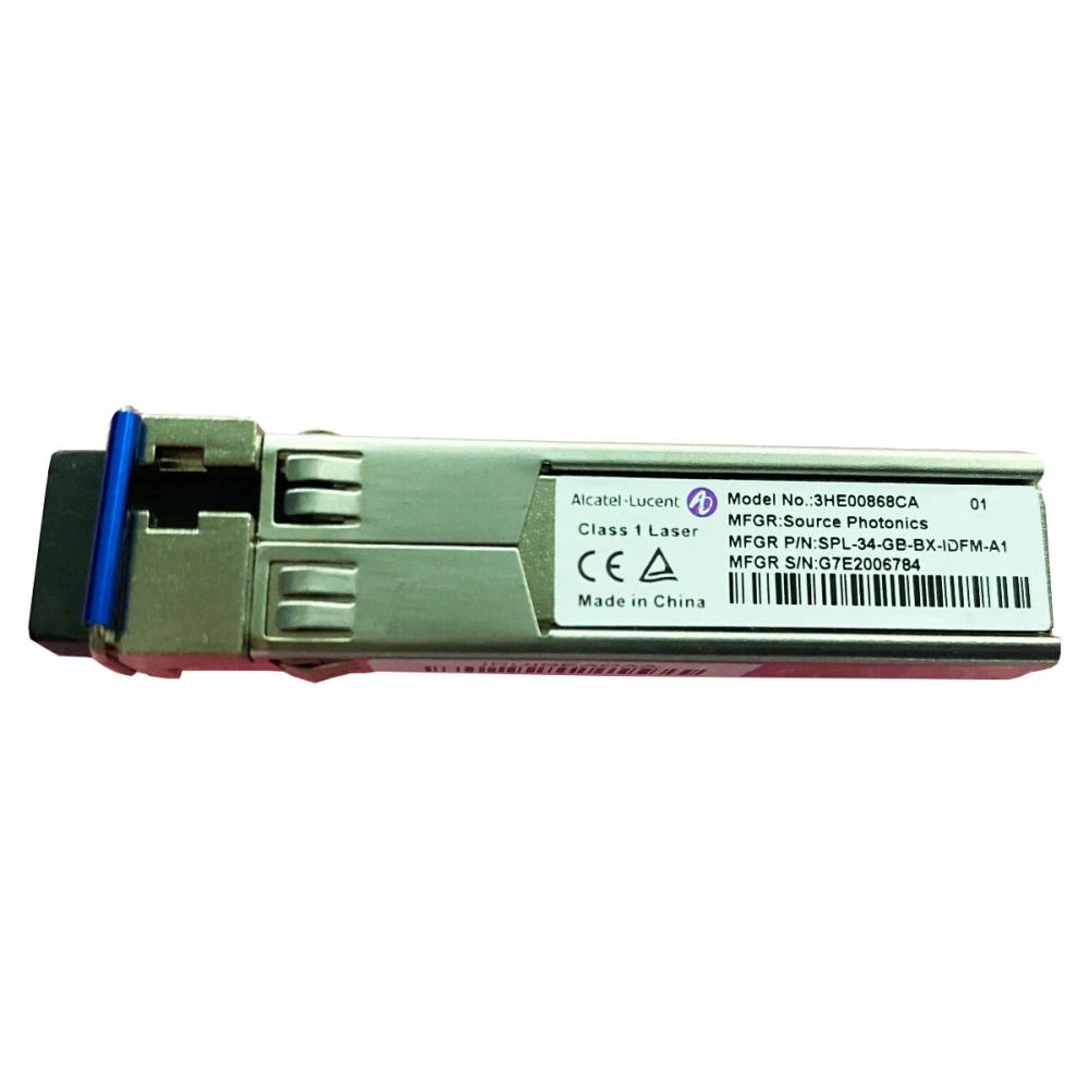 Alcatel-Lucent 3HE00868CA SFP BiDi 1G BX Industrial Wide Temp Optical Transceiver Module