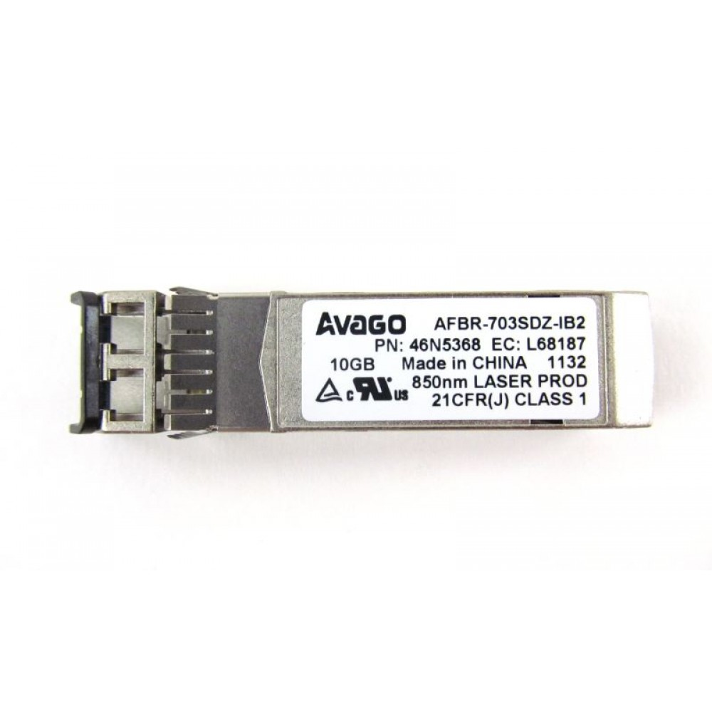 IBM 46N5368 (Avago AFBR-703SDZ-IB2) 10G SR SFP+ Optical Transceiver Full Datasheet