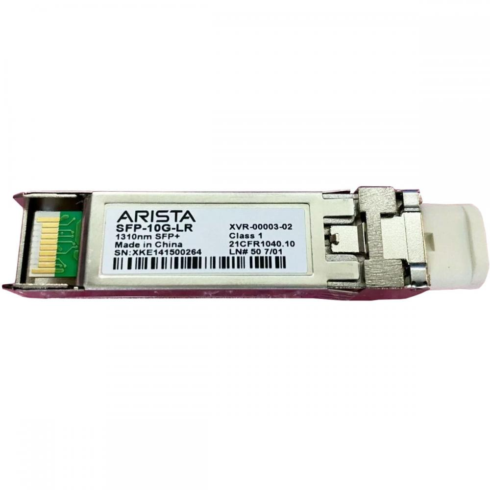 Arista SFP-10G-LR (XVR-00003-02) 10G SFP+ LR Single-Mode Optical Transceiver Module (1310nm, Duplex LC, 10km DDM)