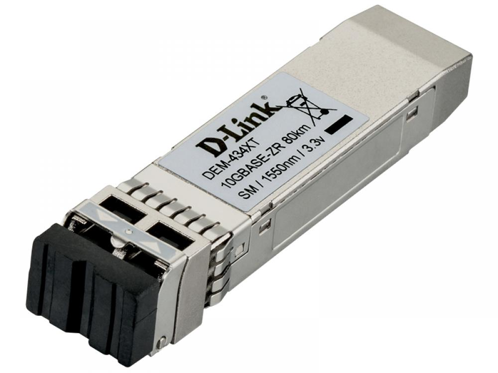 D-Link DEM-434XT SFP+ 10GBASE-ZR Ultra Long-Reach Single-Mode Optical Transceiver