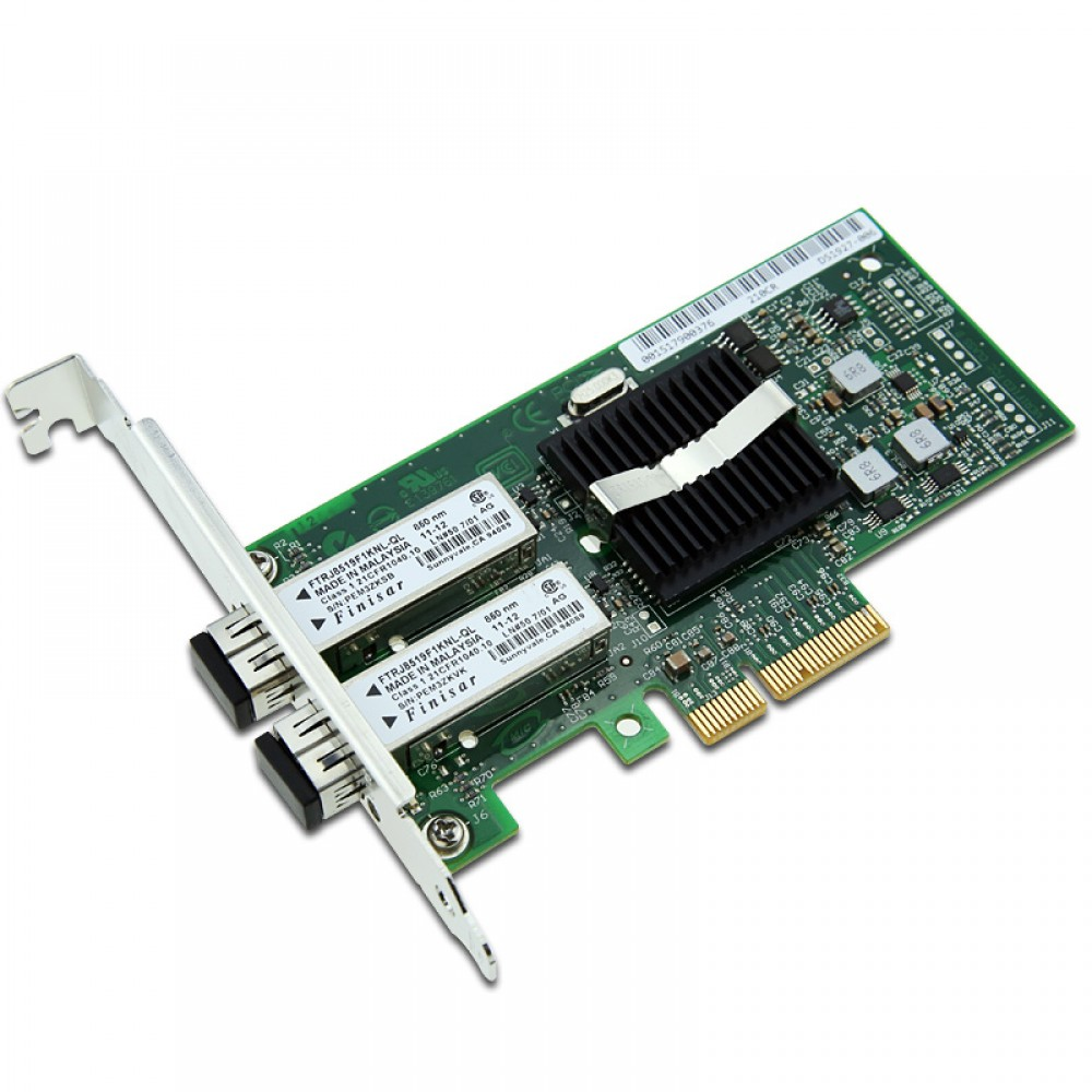 Intel EXPI9402PF Dual Gigabit Built-in LC MMF Fiber PCIe Server Adapter (82571GB Chip)