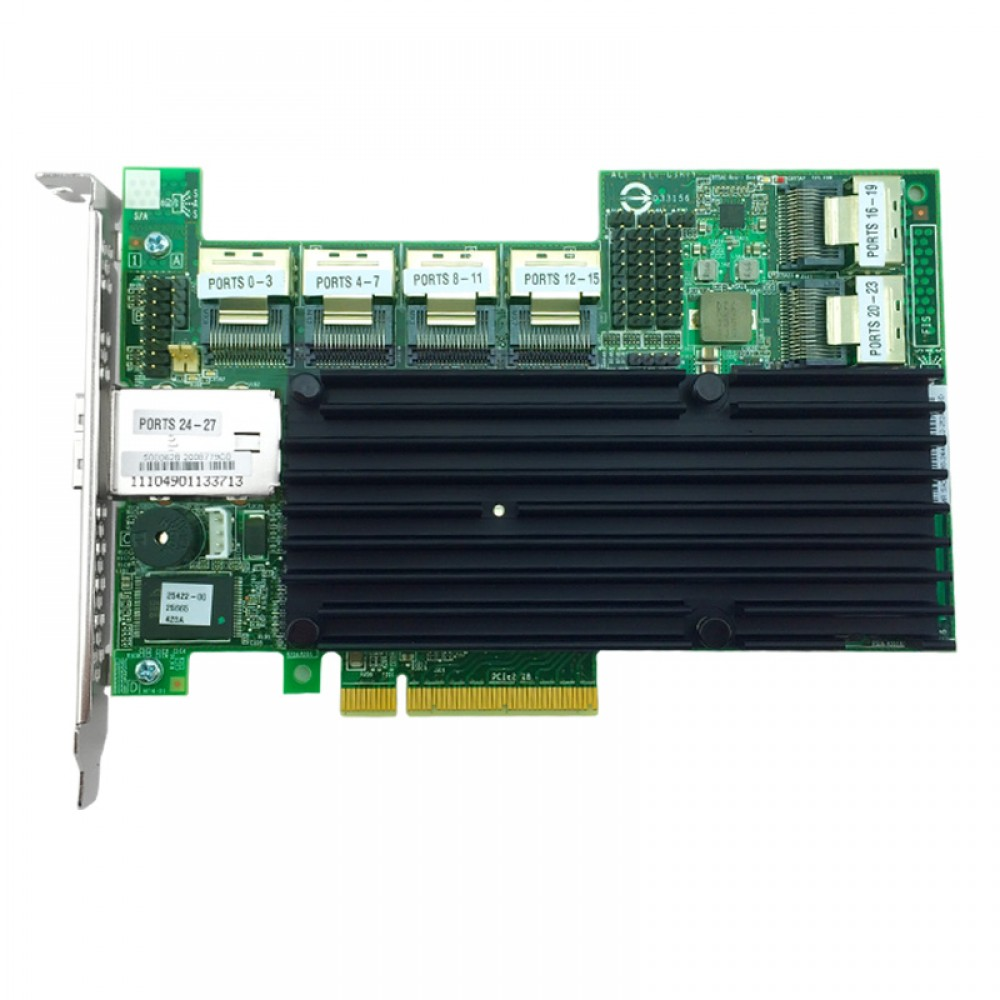 Broadcom LSI 9280‑24i4e PCIe2.0 SAS2108 RAID Controller (Flashable IT HBA, 24i+4e Hybrid Ports)