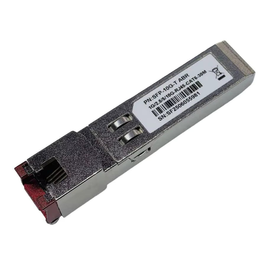 10GBASE-T SFP+ to RJ45 Transceiver Module, Multi-Rate 10G/5G/2.5G/1G Copper SFP+ Ethernet Module for Cisco SFP-10G-T, Mikrotik, HPE Switches