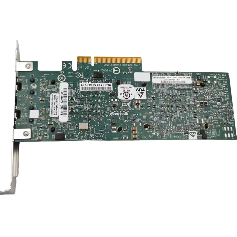 HPE 530T BCM957810A 10GbE Dual RJ45 Copper PCIe x8 Ethernet Network Adapter Card