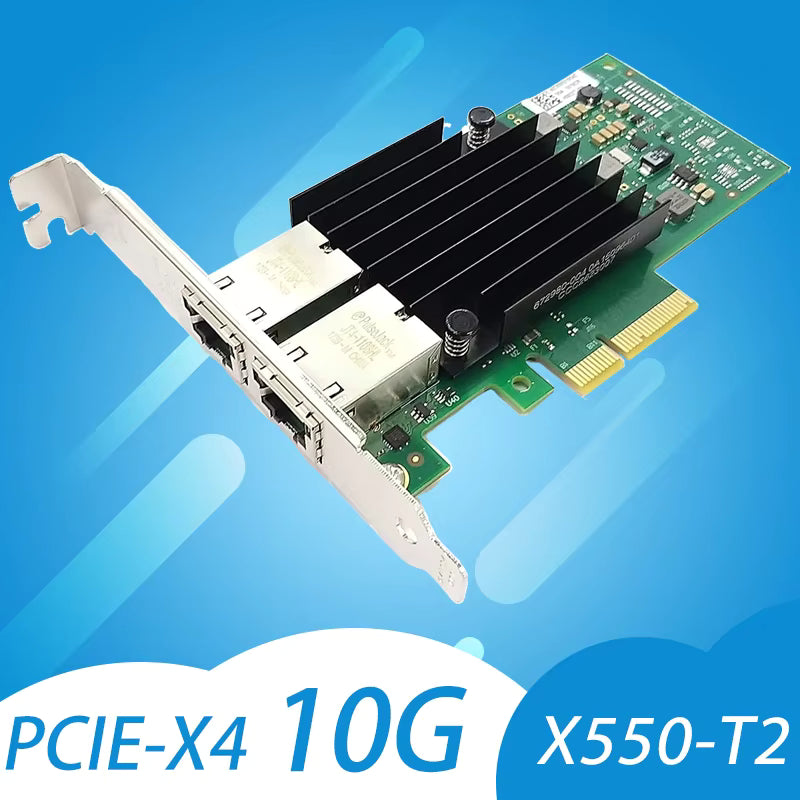 Intel X550-T2 10GbE Dual RJ45 Copper PCIe x4 Ethernet Network Adapter Card
