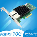 Intel X550-T2 10GbE Dual RJ45 Copper PCIe x4 Ethernet Network Adapter Card