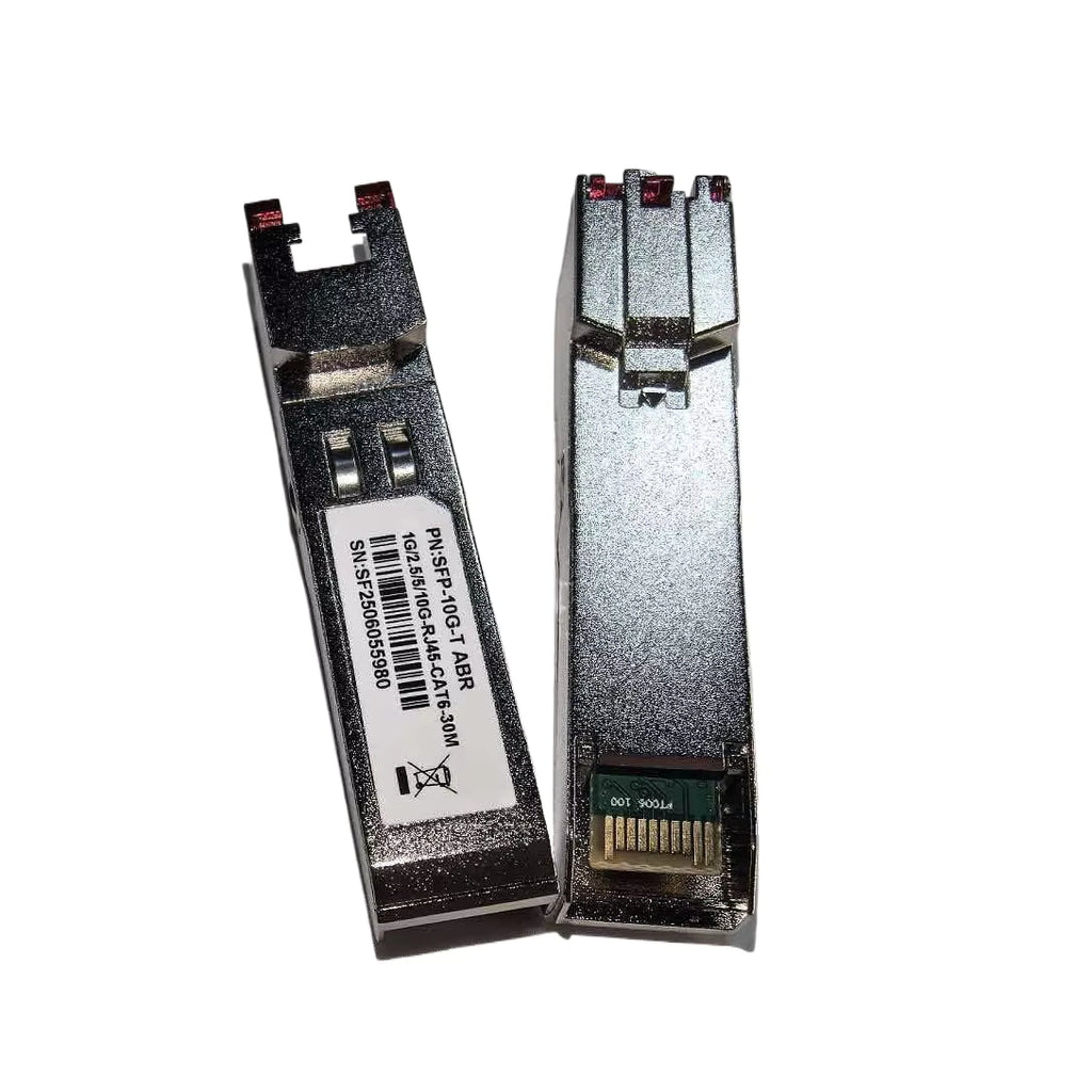 10GBASE-T SFP+ to RJ45 Transceiver Module, Multi-Rate 10G/5G/2.5G/1G Copper SFP+ Ethernet Module for Cisco SFP-10G-T, Mikrotik, HPE Switches