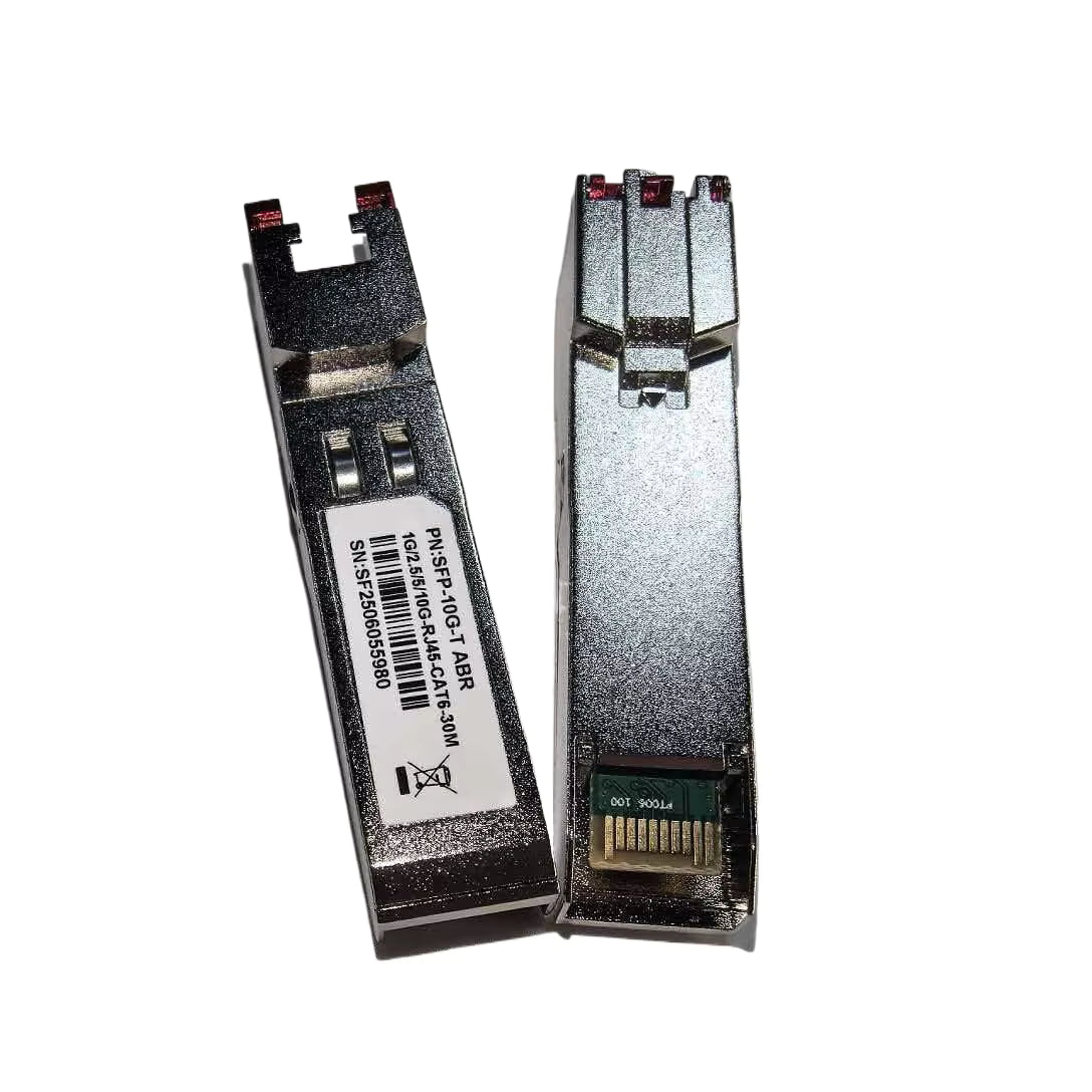 10GBASE-T SFP+ to RJ45 Transceiver Module, Multi-Rate 10G/5G/2.5G/1G Copper SFP+ Ethernet Module for Cisco SFP-10G-T, Mikrotik, HPE Switches