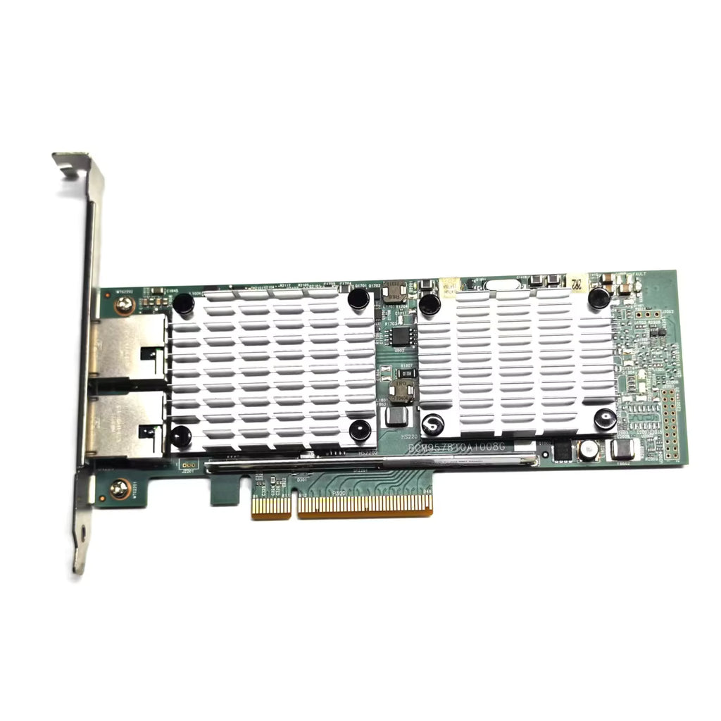 HPE 530T BCM957810A 10GbE Dual RJ45 Copper PCIe x8 Ethernet Network Adapter Card