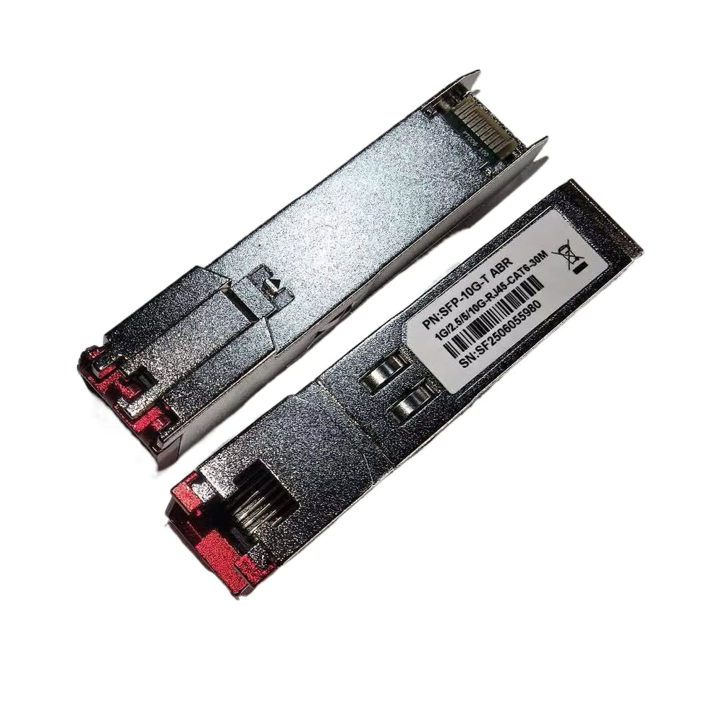 10GBASE-T SFP+ to RJ45 Transceiver Module, Multi-Rate 10G/5G/2.5G/1G Copper SFP+ Ethernet Module for Cisco SFP-10G-T, Mikrotik, HPE Switches