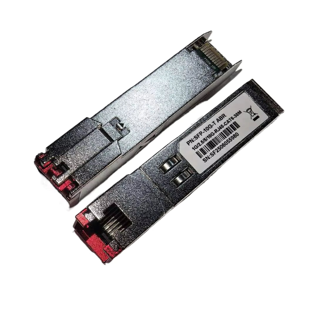 10GBASE-T SFP+ to RJ45 Transceiver Module, Multi-Rate 10G/5G/2.5G/1G Copper SFP+ Ethernet Module for Cisco SFP-10G-T, Mikrotik, HPE Switches