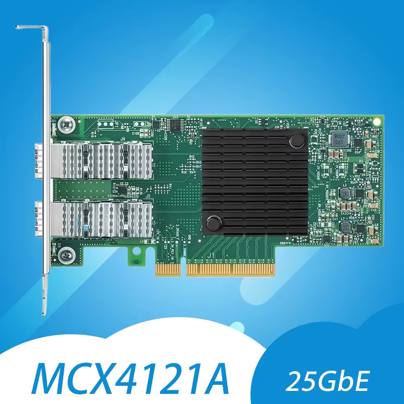 Mellanox MCX4121A-ACAT ConnectX-4 25GbE Dual SFP28 PCIe 3.0 x8 Ethernet Network Adapter Card