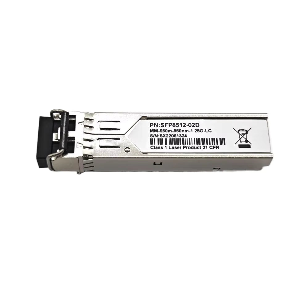 1.25G SFP 1000Base-SX 850nm MMF Transceiver Module, 550m LC DDM, Compatible with Cisco GLC-SX-MMD, Meraki, Fortinet, Ubiquiti UniFi, Mikrotik