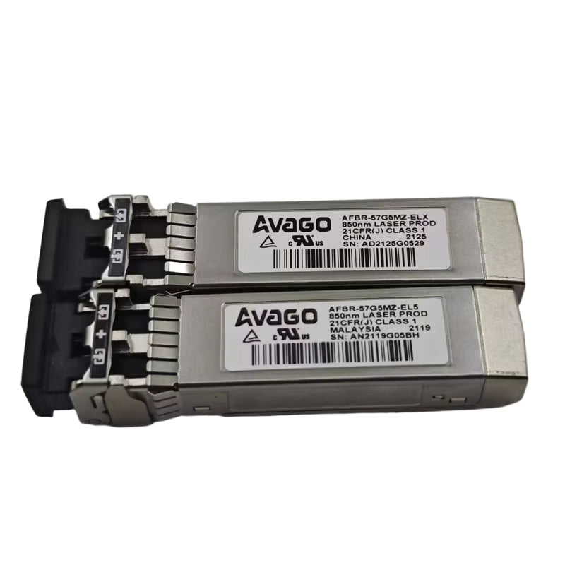 Avago 32G SFP+ Transceiver Module, AFBR-57G5MZ 32Gbps Fibre Channel 850nm 100m MMF LC Duplex Transceiver