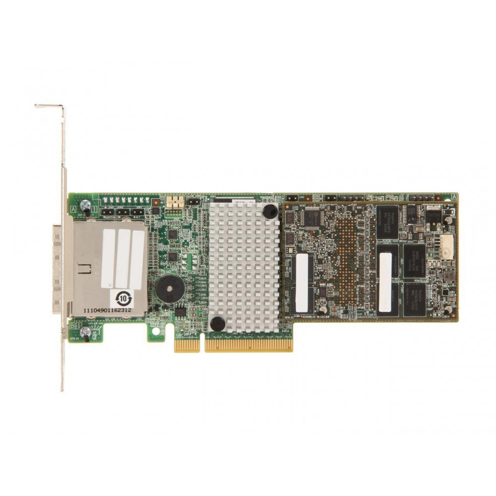 Broadcom LSI 9286CV‑8e PCIe3.0 SAS RAID Controller (8 External Ports Only, CacheVault, Flashable IT HBA)