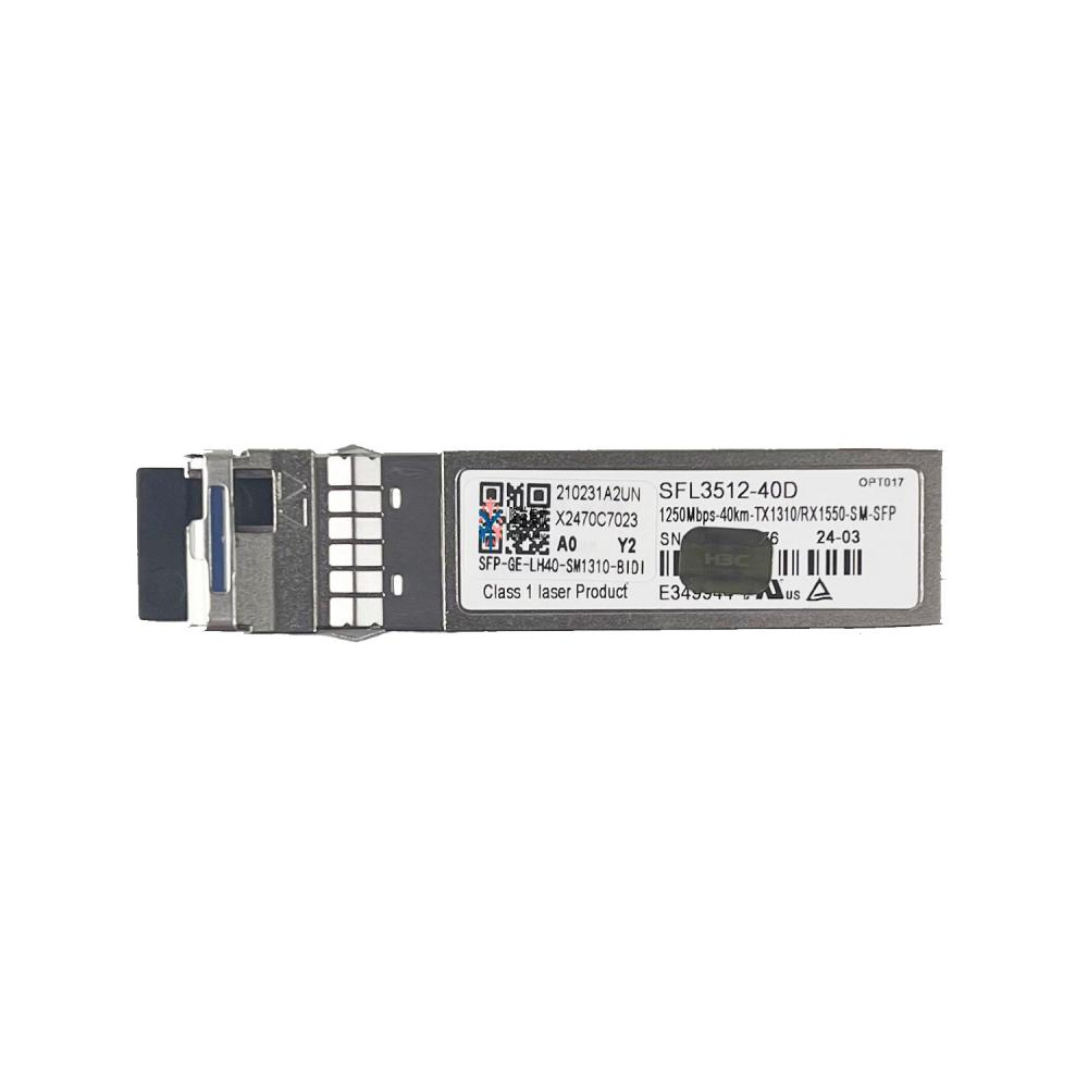 H3C SFP-GE-LH40-SM1310-BIDI (0231A2UN) 1G BiDi SFP TX1310/RX1550 40km Simplex LC Single-Mode Optical Transceiver Full Datasheet