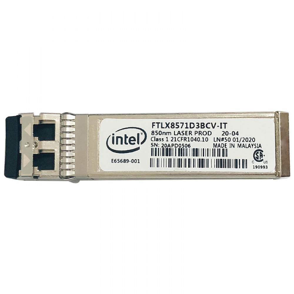 Intel E10GSFPSR SFP+ Dual-Rate 1G/10GBASE-SR Multi-Mode Optical Transceiver Module