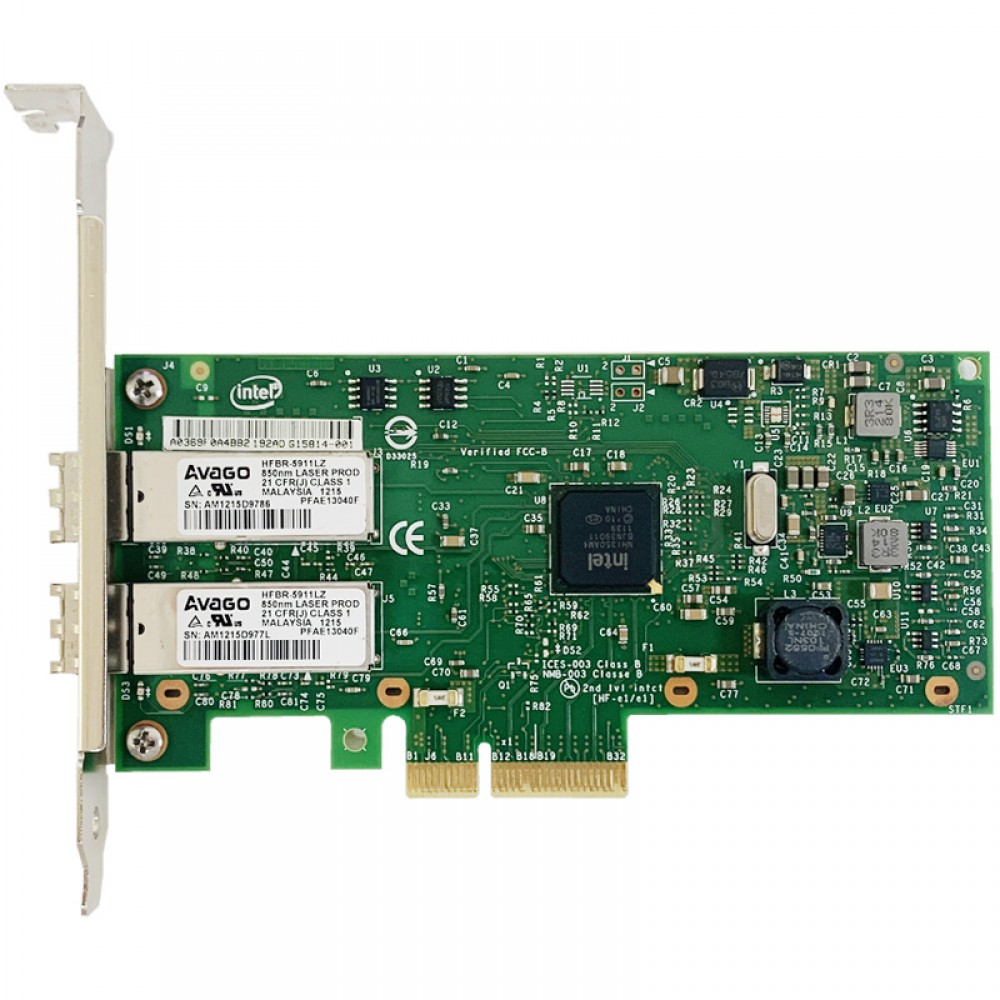 Intel I350-F2 Dual 1G LC Fiber PCIe Gigabit Server Network Adapter