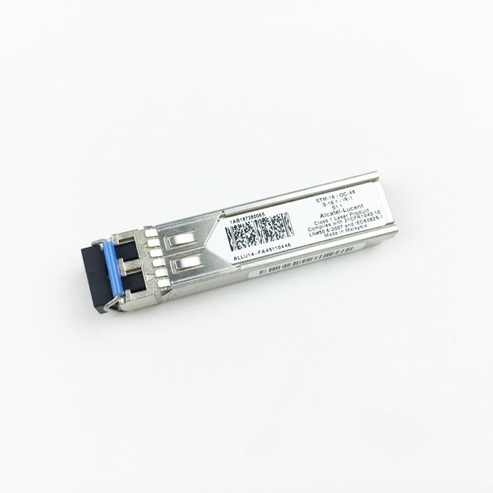Alcatel-Lucent 1AB187280065 SFP STM-16/OC-48 S-16.1/IR-1 2.5G Optical Transceiver Module