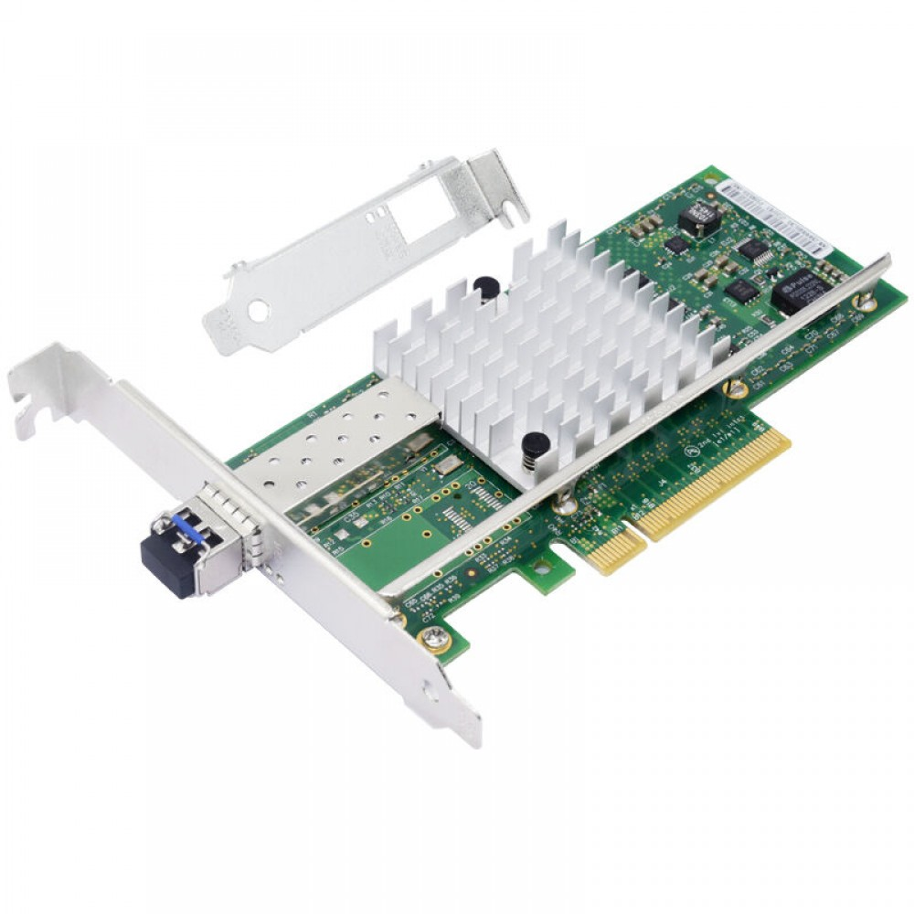 Intel X520-LR1 Single 10G SFP+ LR Long-Reach Fiber PCIe Converged Network Adapter (E10G41BFLR)